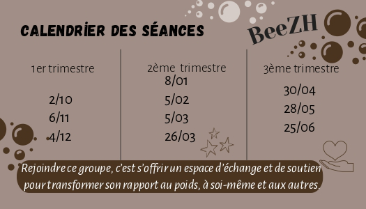 Affiche des séances mensuelles du jeudi